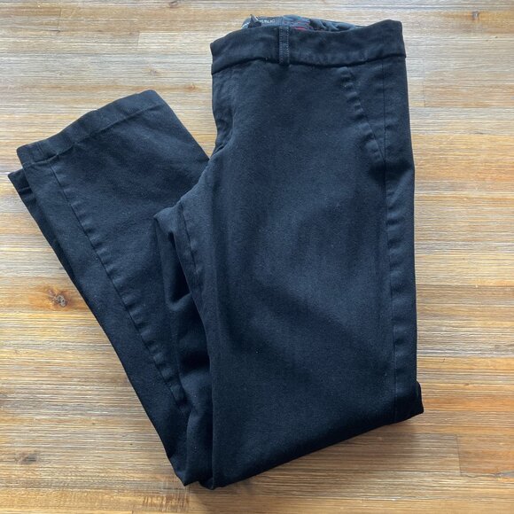 Banana Republic Sloan‎ pant with stretch black size 2 short - Picture 1 of 5